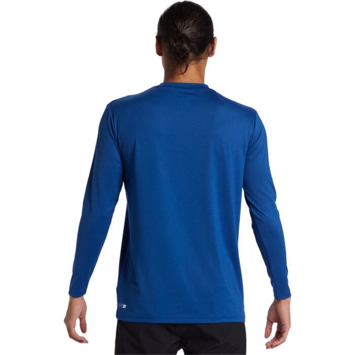 Quiksilver Hombres 2024 DNA Bubble Logo Camiseta De Surf De Manga Larga AQYWR03189 - Monaco Blue